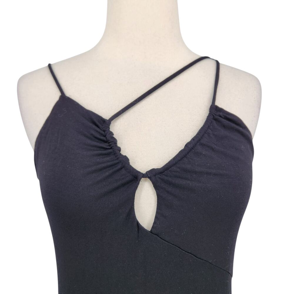 & Other Stories Asymmetrical Neckline Midi Tank Column Dress Sleek Minimalist - Picture 3 of 7